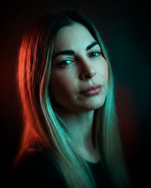 Neon Split Editorial